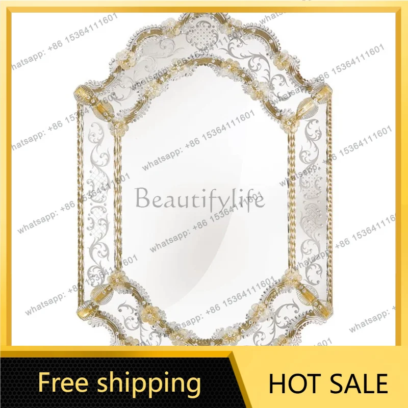 Zj. Original personalized comb table heart-shaped arch female decorative makeup mirror