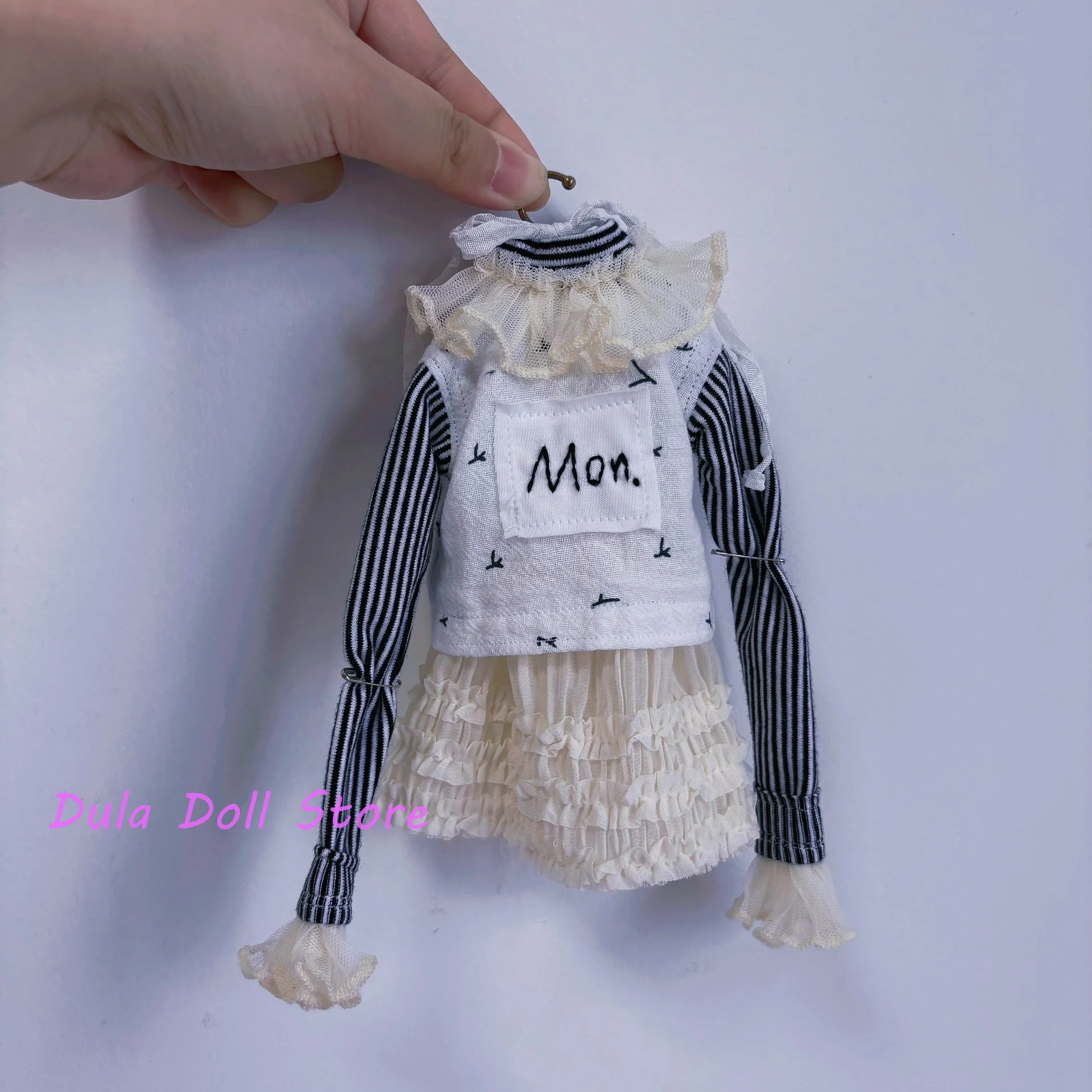 Vestido de ropa para muñeca Dula, conjunto de vestido deslizante superior exagerado para Blythe ob24 ob22 Azone Licca ICY JerryB 1/6, accesorios para muñecas Bjd