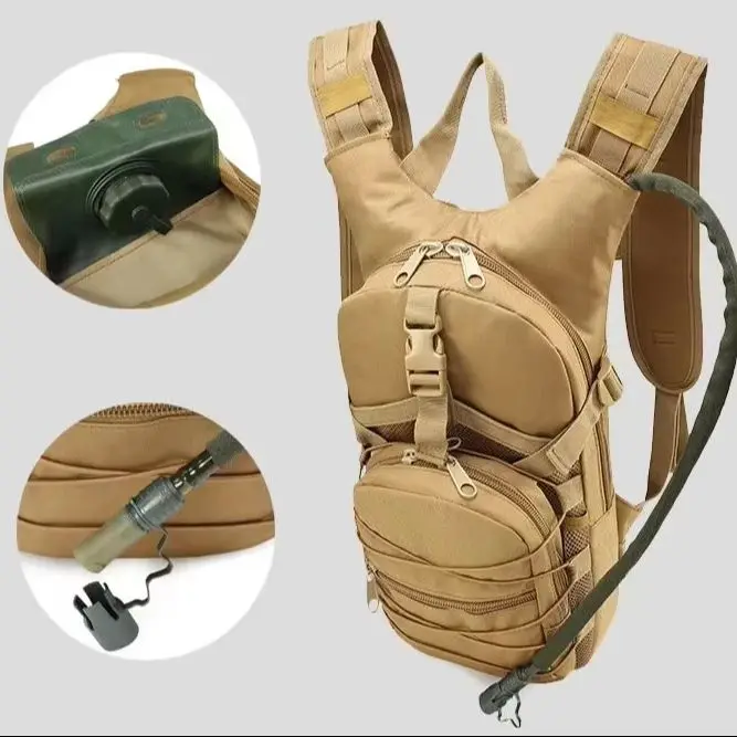 Tactical Hiking Hydration Backpack Men Water Resistant Wear-resistant Daypack For Mountain Climbing Camping Trekking Backpack