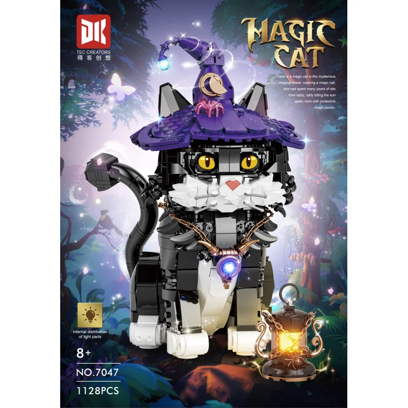

Magical Cat Building Blocks MOC Movie DIY Miniature Brick Figures Assembly Toys for Kids, Creative Toys, Birthday Gifts
