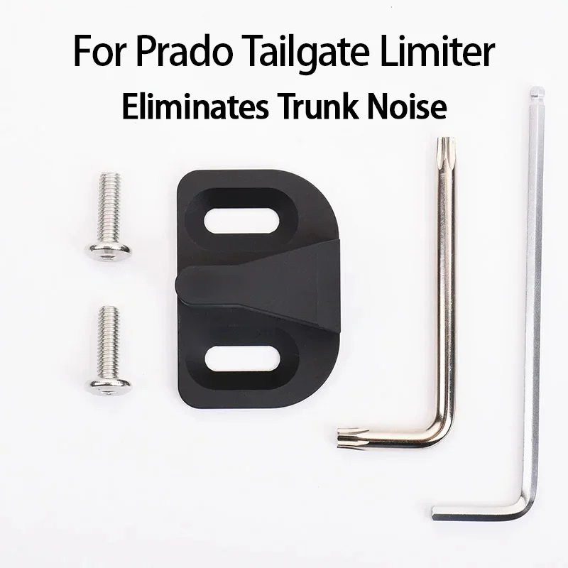 Aluminum Alloy Tailgate Limiter Anti-Rattle Upgrade for Toyota Prado 2010-2023 No-Drill Direct Replacement Installation