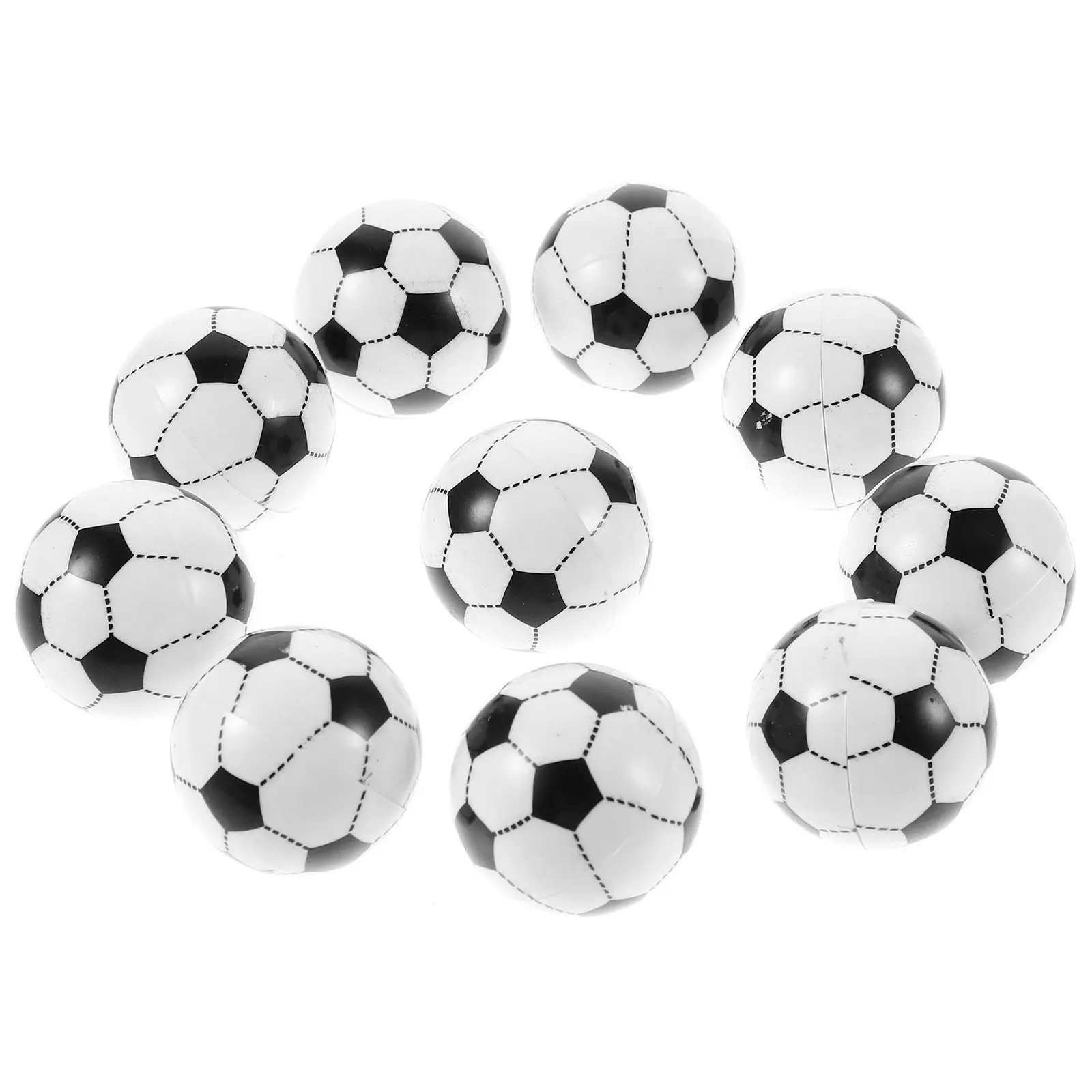 

10Pcs Table Soccer Balls Injection Mini Foosball Accessories Replacement Balls for Standard Foosball Tables Table Footballs