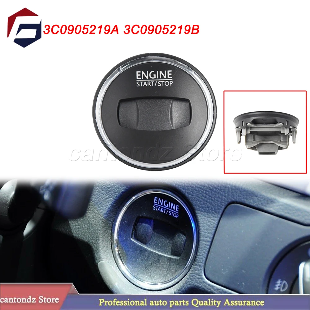 Ignition Start Switch Trim Cover Bezel Plate For Passat Variant Santana 2011-2015 CC 2012-2017 3C0905219A 3C0905219B