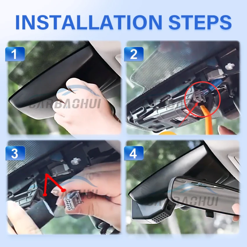 4K Plug and play WIfi Dash Cam Camera Car DVR For Toyota RAV4 XA40 XA50 2019 2020 2021,Dual Lens With APP Control 4K Dashcam