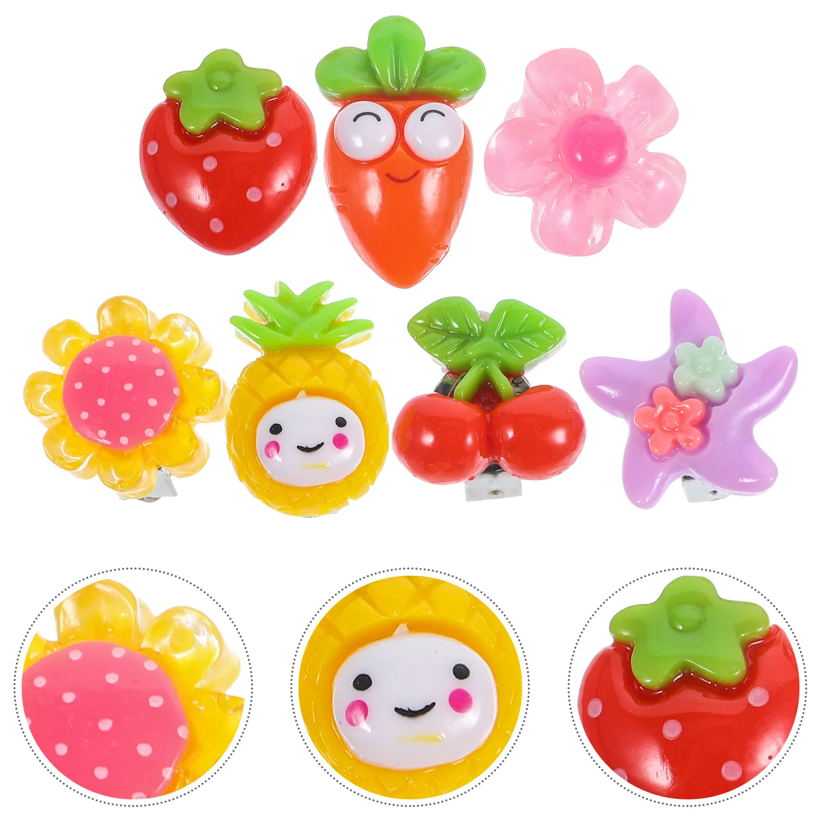 クリップオン女の子子供軽量お祝い装飾漫画イヤリングプレイイヤリング耳クリップ素敵な耳フープ誕生日