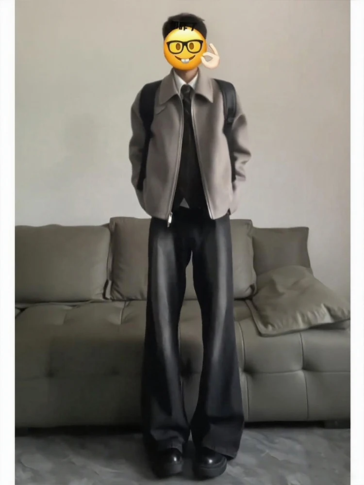 

aduated ey And Bla Men's Flared Jeans Retro Cleanfit Slim Straight Leg Cotton Polyester Blend Casual Wear