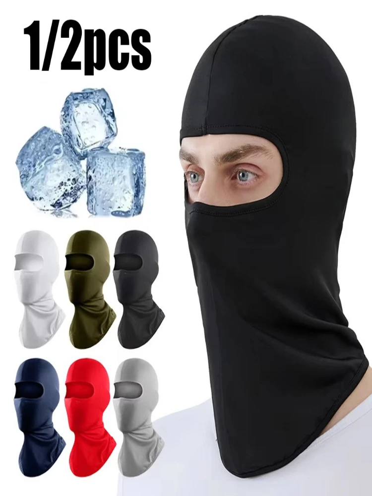 AliExpress NONE 1/2/3/4pcs Outdoor Quick-Drying Balaclava Hat Cycling Breathable Full Face Mask Headgear For Sport Riding Ski Hiking Cycling Hat