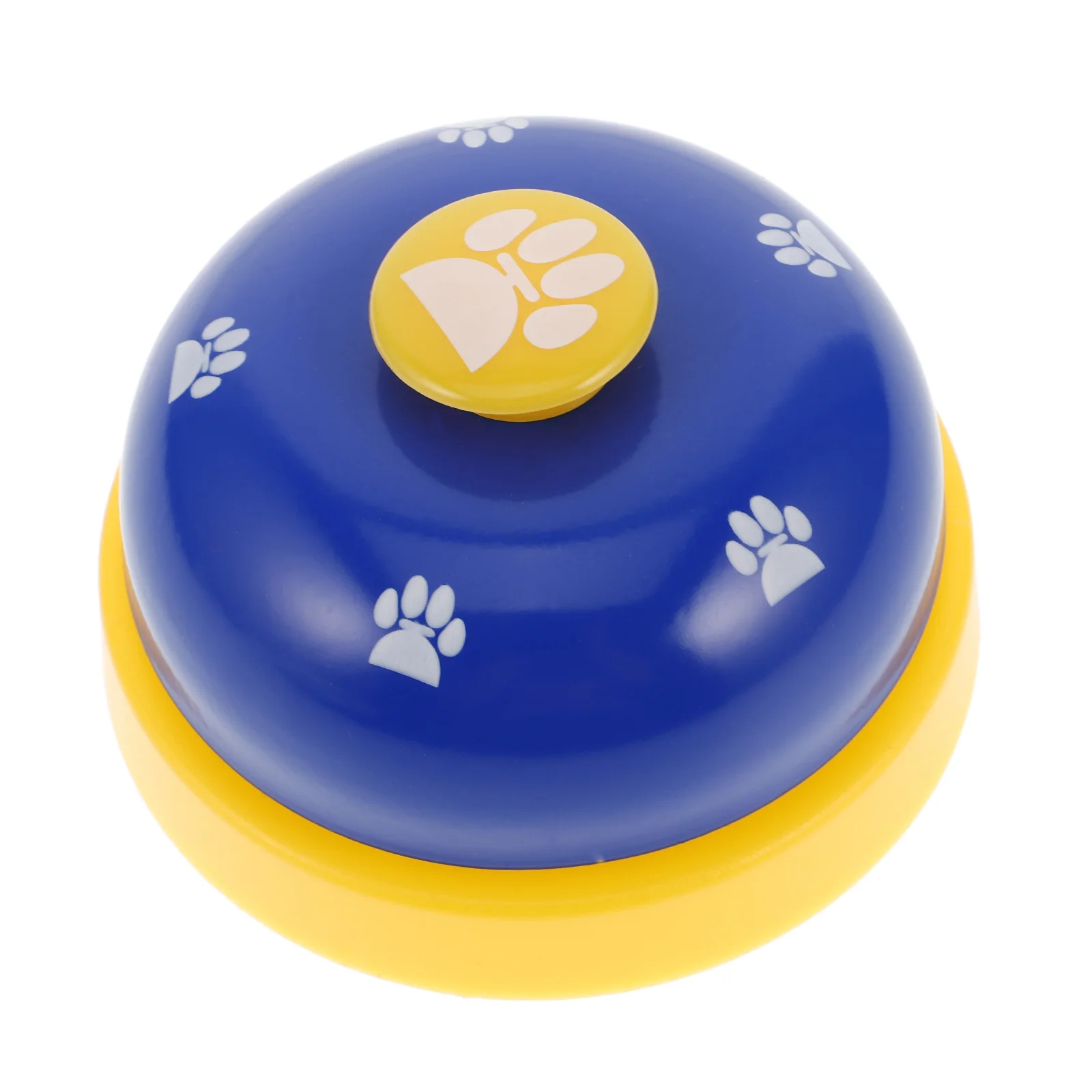 

Pet For Dogs Puppy Flat Wide Button Loud Sound Green Yellow Footprint Pattern Outdoor Potty Alert Device Dog Training