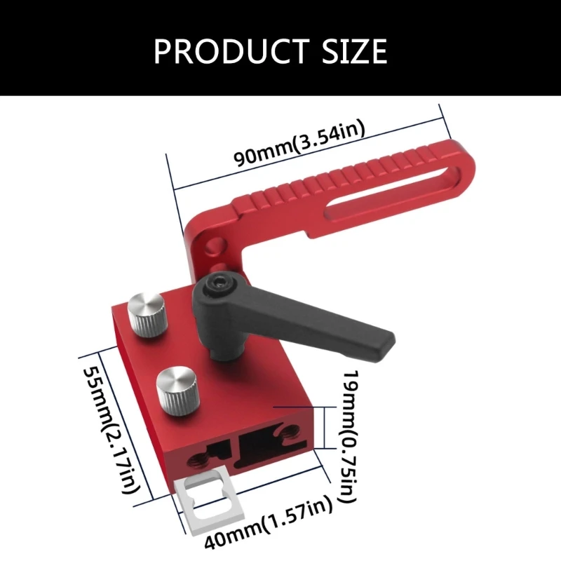 Miter Track Stop for T-Slot T-Tracks Fence Chutes Limiter Woodworking Accessories 203C