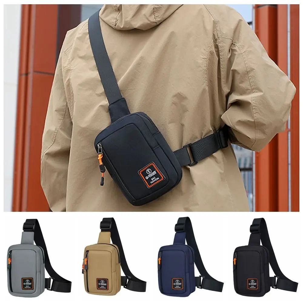 Durable Oxford cloth Men Chest Bag Large Capacity Multifunctional Crossbody Bag Coin Purse Wallet Sport Shoulder Bag Men