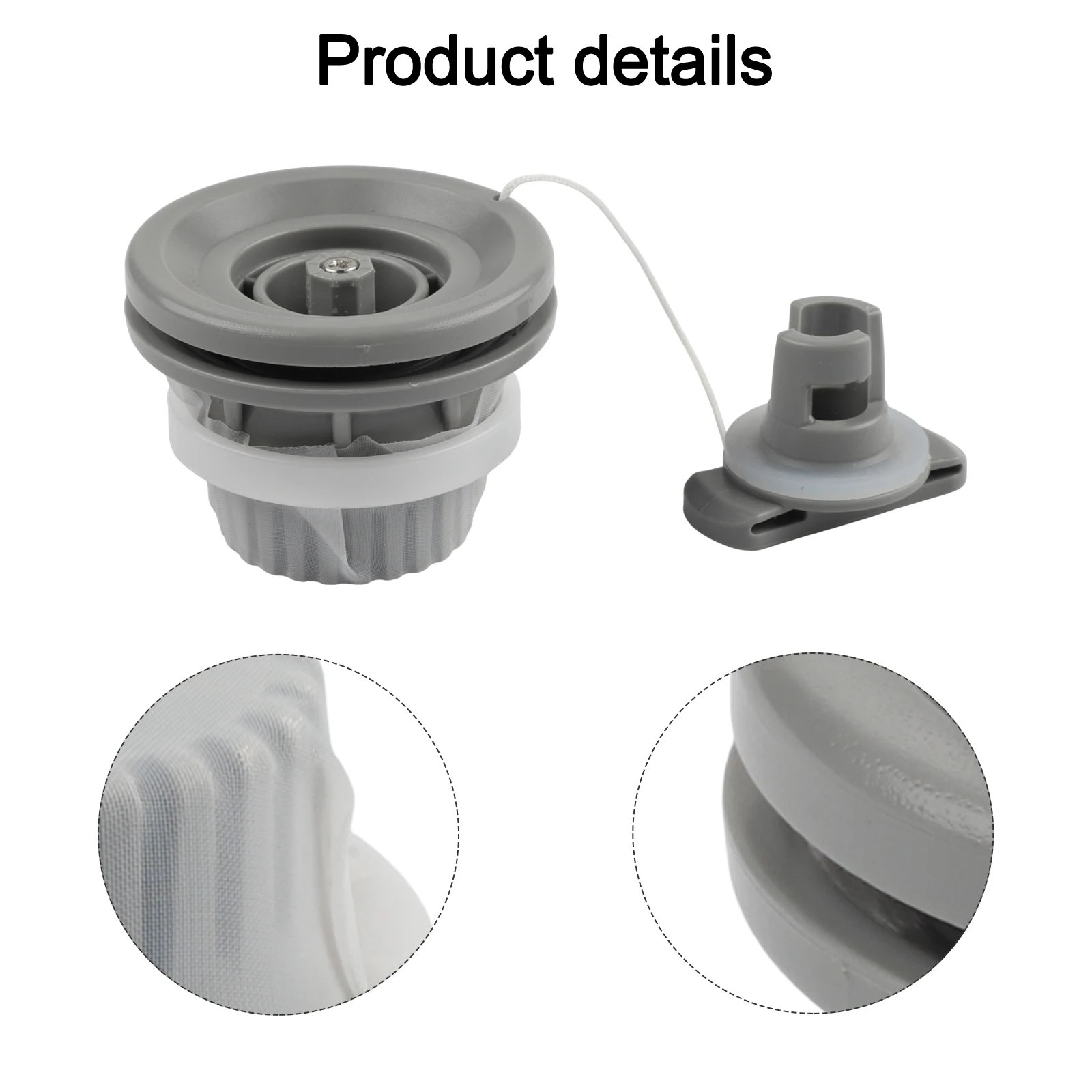 

Клапан надувного матраса Воздушный клапан Активный отдых на свежем воздухе Конструкция из полиформальдегида Верхний диаметр 64 мм Для надувных кроватей