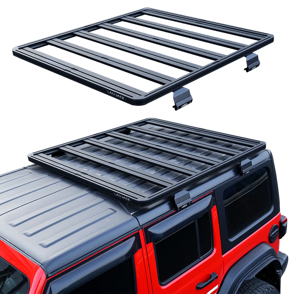 

Hot Sale Car Roof Racks Universal Aluminum and Stainless Roof Rack 4*4 for jeep wrangler jl