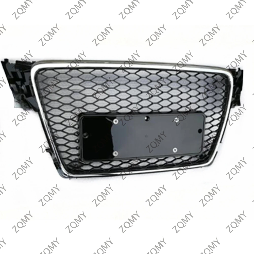 

С логотипом для Audi A4/A4L/S4 2009 2010 2011 2012, Решетка переднего бампера автомобиля, Стайлинг панели, верхний гриль (модифицировать стиль RS4)