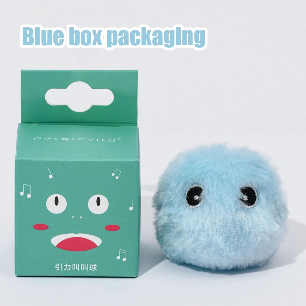 1/3 Pezzi Palla Interattiva Giocattolo Intelligente per Cani e Gatti, Peluche Elettrico con Erba Gatta, Gioco di Addestramento per Gattini, Prodotto per Animali Domestici con Suono e Squeak