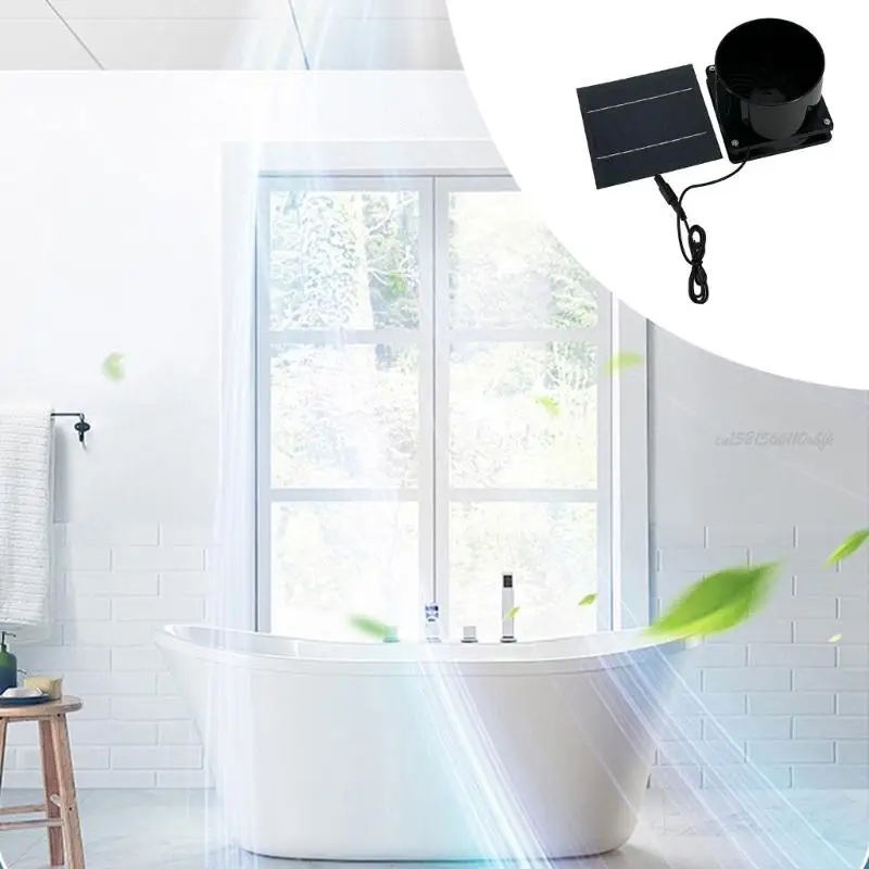 27RB مروحة شمسية مجموعة مروحة العادم الشمسي 5W Solar Drivens مروحة التهوية لدجاج الدجاج البيوتور وبيوت الحيوانات الأليفة