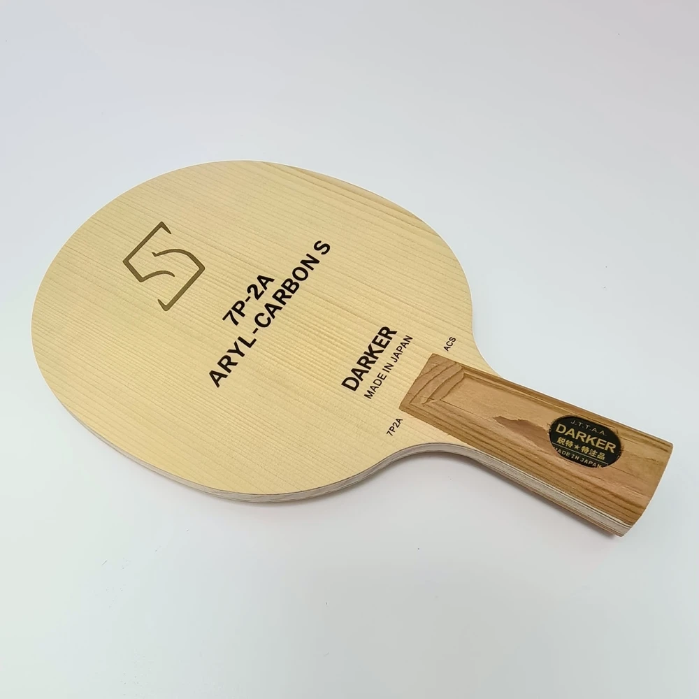 7P-2A ARYL-Carbons Tischtennisschläger Offensiver Ping-Pong-Schläger Hinoki Woods Serie für Schlägersportarten – Detail 3
