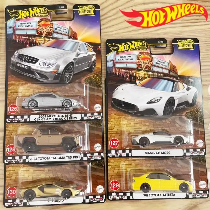 

New Hot Wheels Boulevard: Mix 3 Of 2025 Premium Mercedes Benz Maserati Toyota Ford Gt 1:64 Diecast Vehicle Model Cars Toy Gift