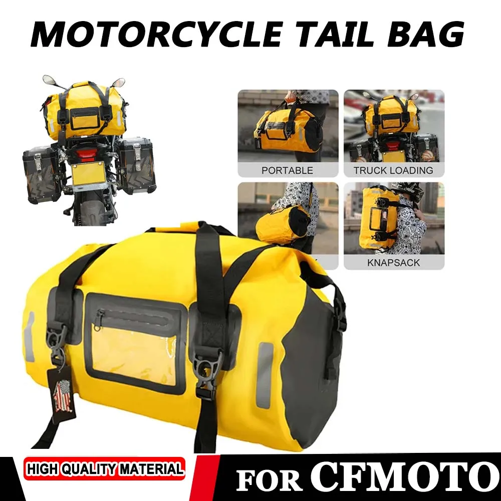 

For CFMOTO 800MT 650MT 250NK 300NK 400NK 800NK 250Sr 450SR Tail Bag Travel Outdoor Bag 40/66L Seat Bag Luggage Bag Backpack