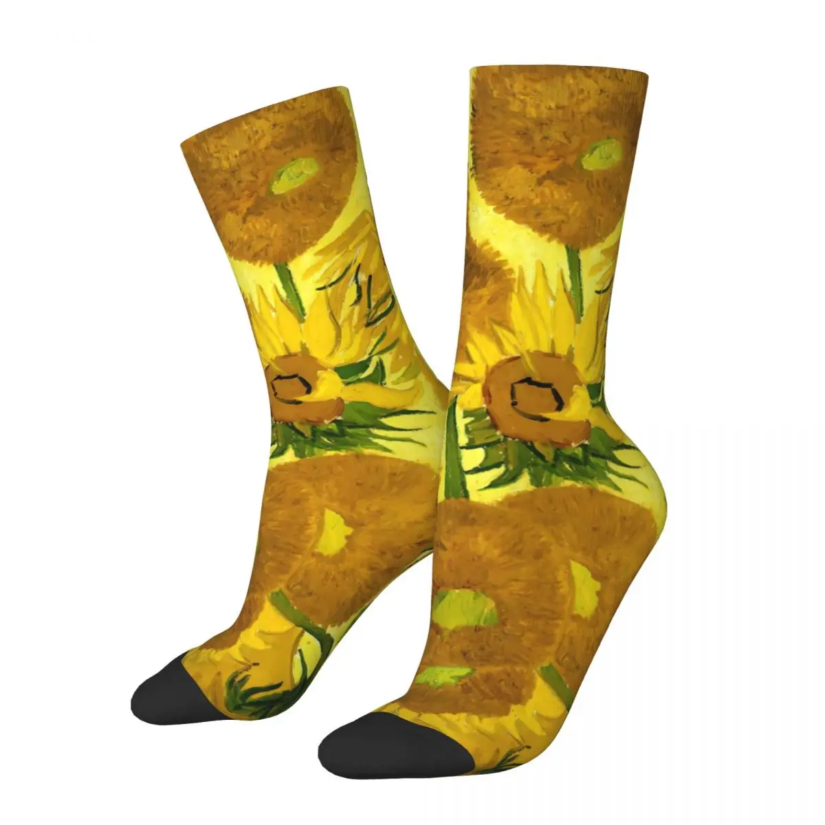 Sunflower Stockings Women Men Vincent Van Gogh Socks High Quality Casual Socks Spring Outdoor Sports Anti Skid Custom Socks