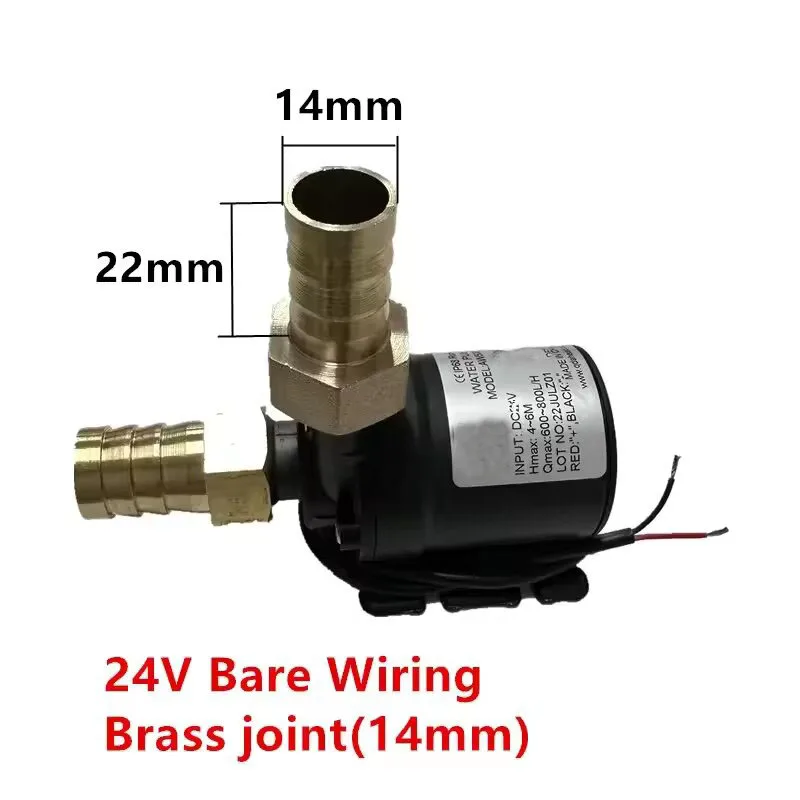 Waterpomp Hoge Druk Ultrastille Solar DC12V/24V Lift 5M 800L/H Borstelloze Motor Dompelpompen Quick Break Joint