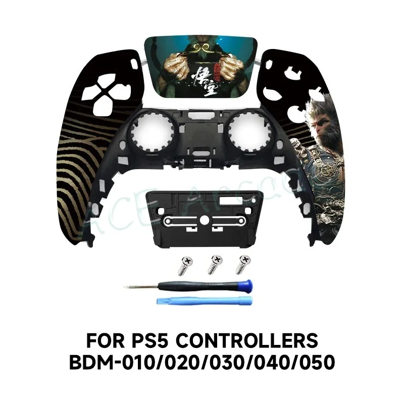 DIY Personalized Customization PS5 Controller Replacement Shell, Multiple Game Theme Surface Shells COD/Black Monkey/Jinx/James/