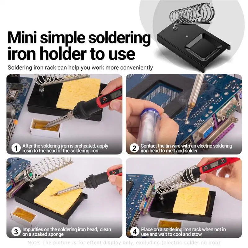 Portable soldering iron holder Welding Soldering Iron Stand A Type Base Equipment Part Rack Electric Soldering Iron Accessories