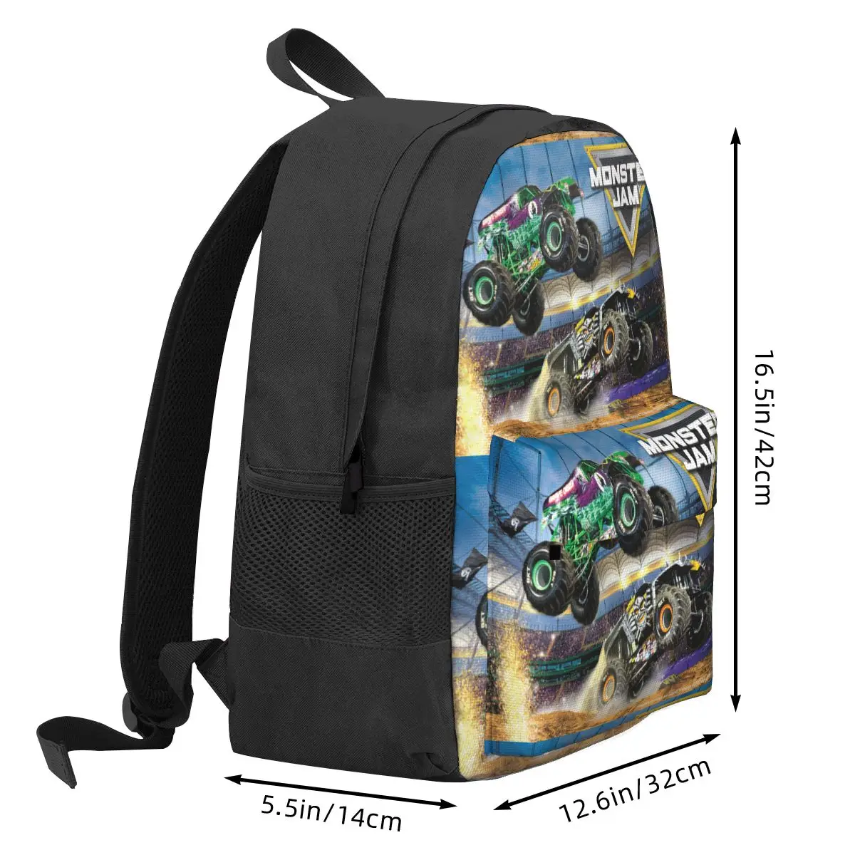 Classic Monster Jam Pattern zaini ragazzi ragazze Bookbag borse da scuola per bambini Cartoon Kids zaino da viaggio zaino a tracolla