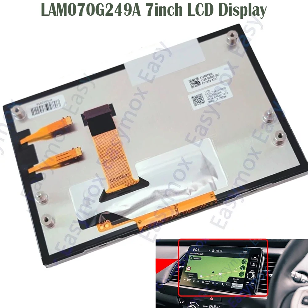 

LAM070G249A For Honda Jazz Fit 2019 2020 2021 2022 2023 7inch LCD Display Car Radio GPS Navigation Screen Repairment