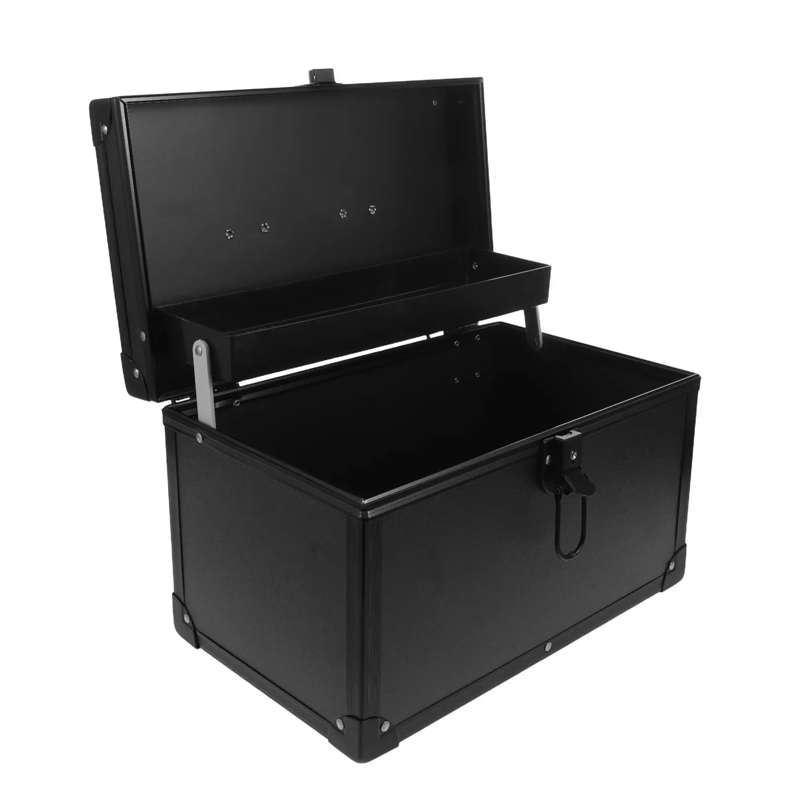 

Многофункциональный алюминиевый кейс для фокусов: двухслойный органайзер для магических принадлежностей, компактный футляр для выступлений на сцене