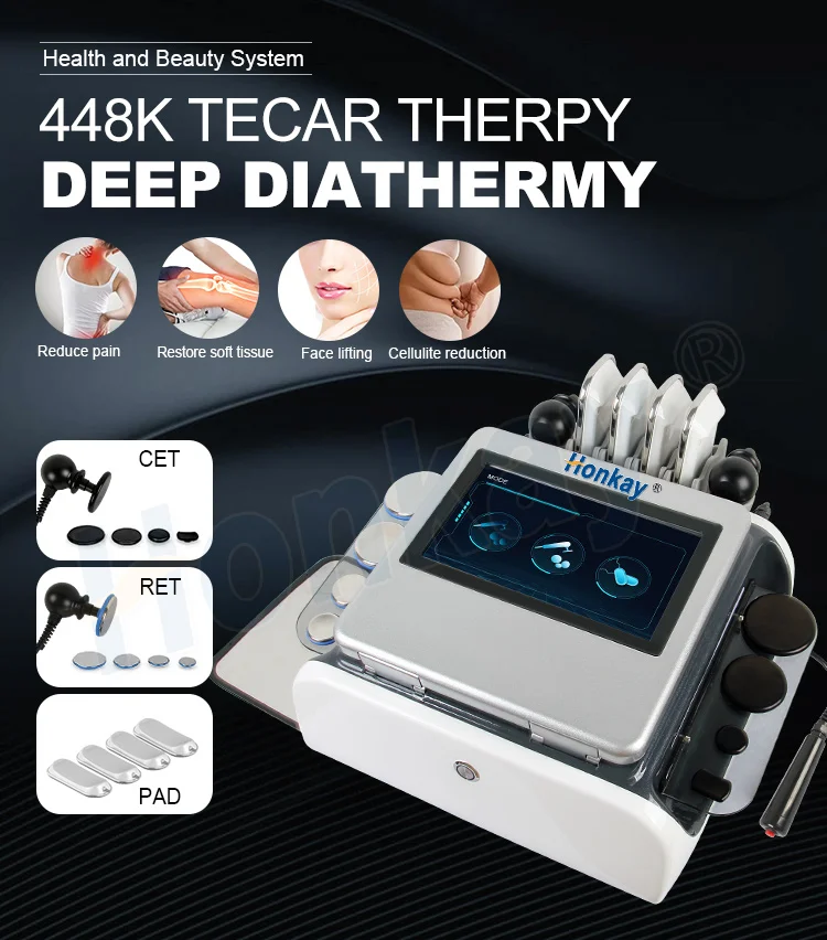 Promote blood circulation smart tecar Therapy Cet Ret Pain Relief 448k Tecar Therapy Machine