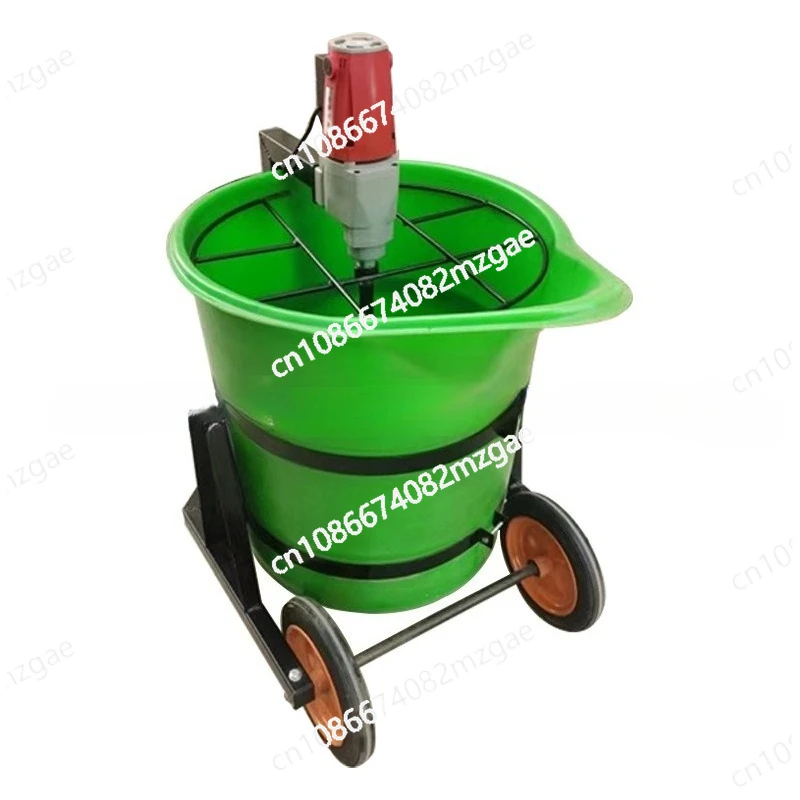

Plastic mixing bucket Household small cement mixer Gypsum self-leveling Electric grouting material mixing machine