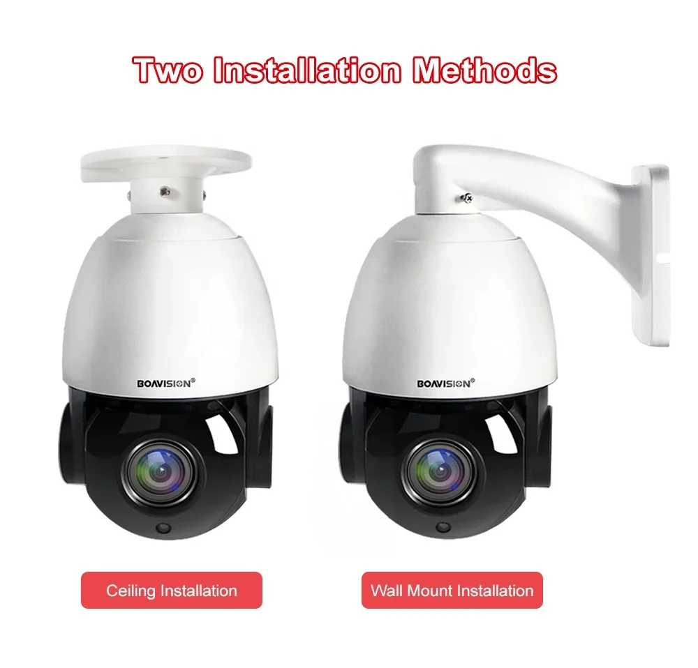 Telecamera IP con zoom 30X 4K 8MP/5MP PTZ esterno POE Zoom 20X H.265 Dome Speed Visione notturna IR 80M Telecamera CCTV Protocollo HikV