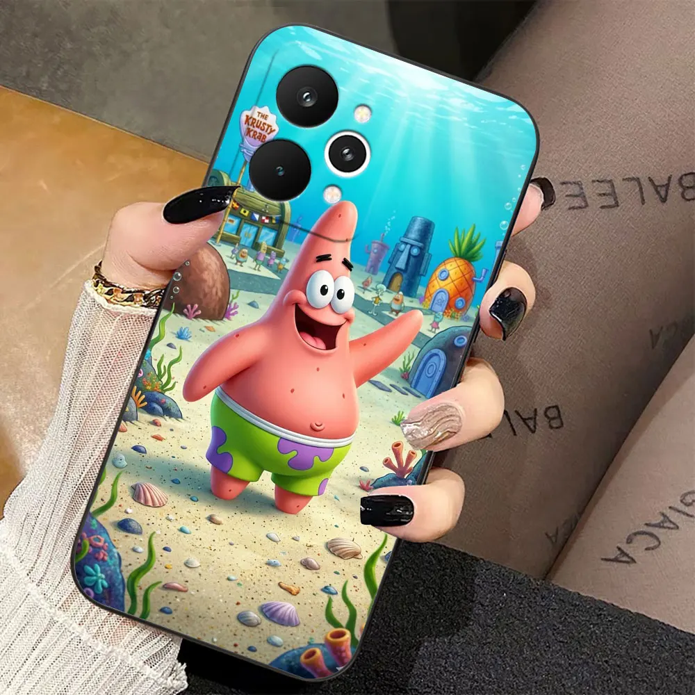 Fotografia 5: Capa de Telefone para Realme 16 15 15T 14 13 12 11 10 9 9I 8 8I 7 7I PRO PLUS, Funda Coque Shell Cover S-SpongeBob P-Patrick Star