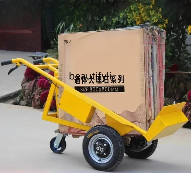 yj15 Electric cart Tile truck Flat truck Construction site Steel plate trolley into the elevator load