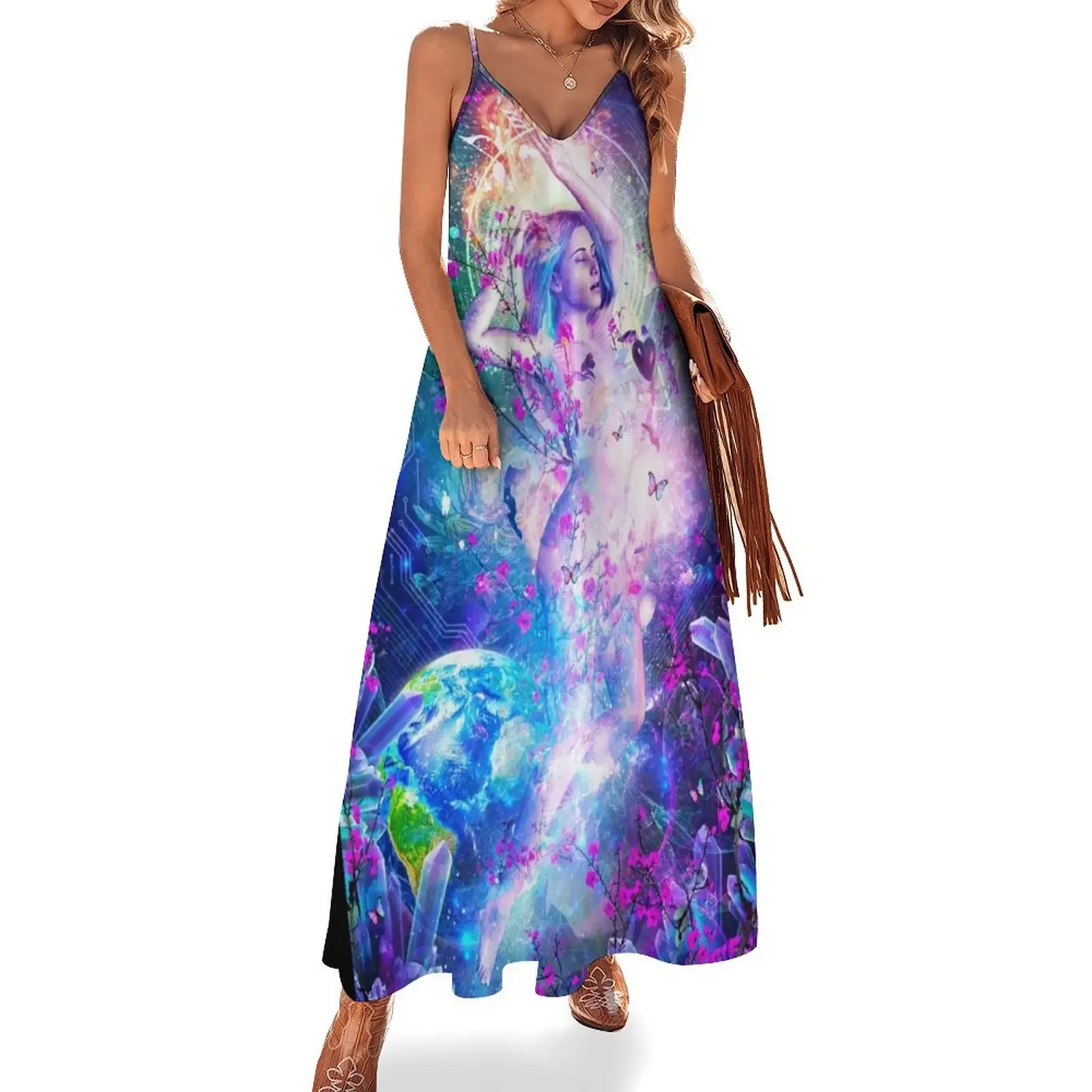 

Encounter With The Sublime Sleeveless Dress dress for woman Beachwear Woman clothes