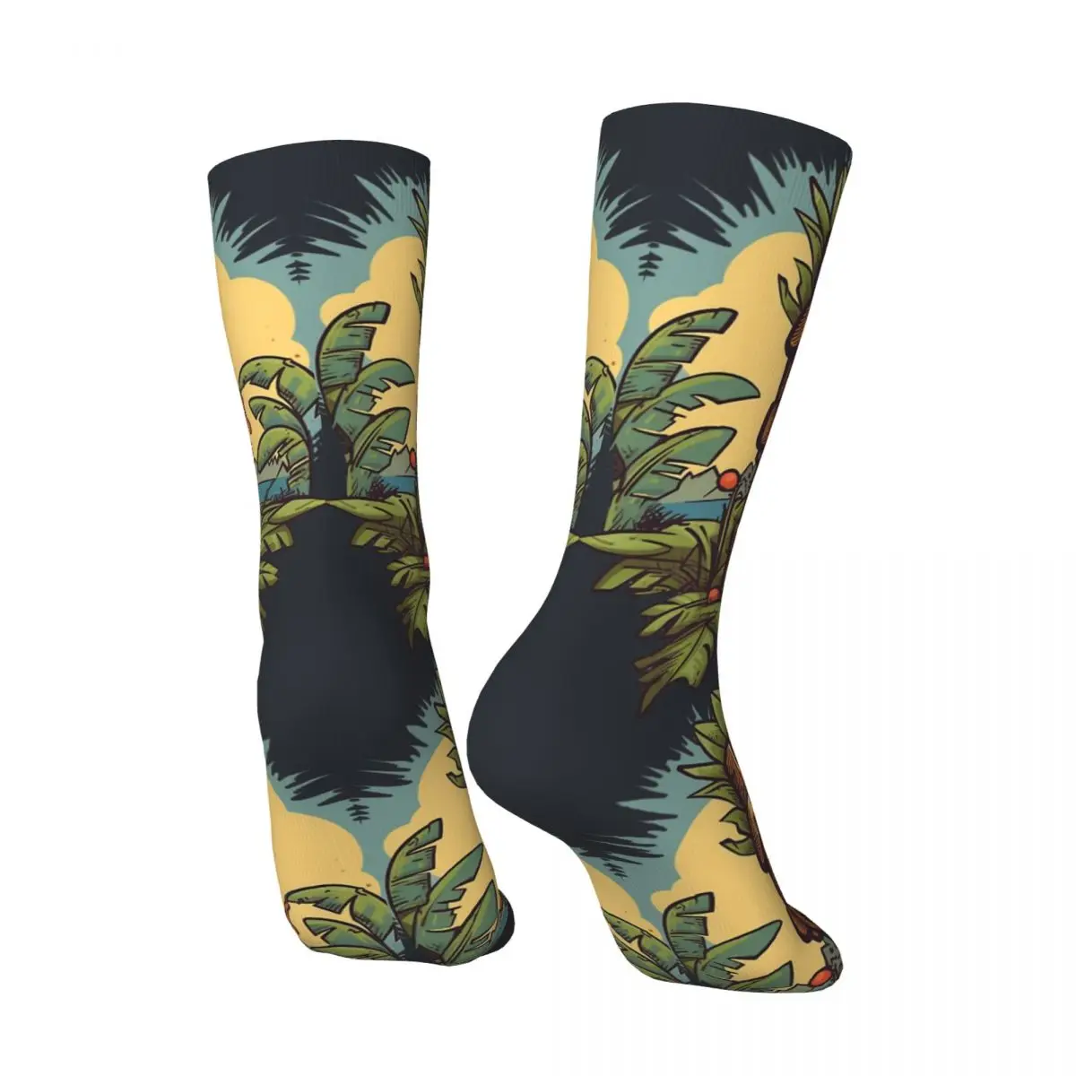 Hip Hop Vintage Fruit Crazy Men's compression Socks Unisex Tiki Harajuku Pattern Printed Funny Novelty Happy Crew Sock Boys Gift