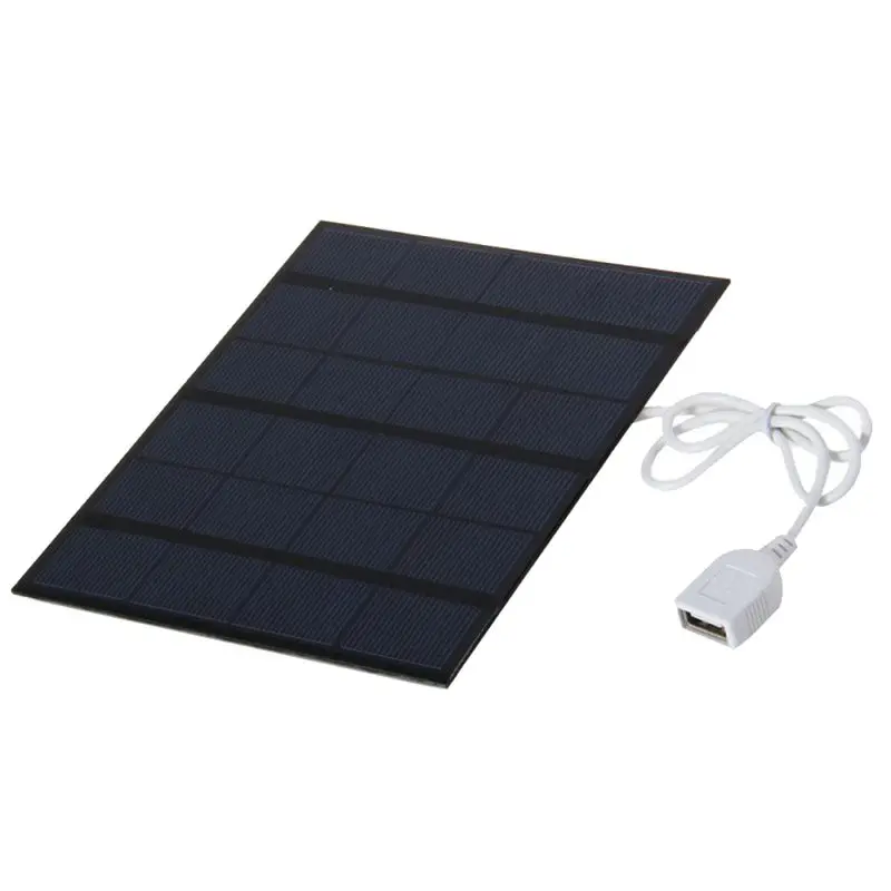 

A01E-3.5W 6V Solar Panel With USB Cable Outdoor Portable Mini Solar Panel Battery