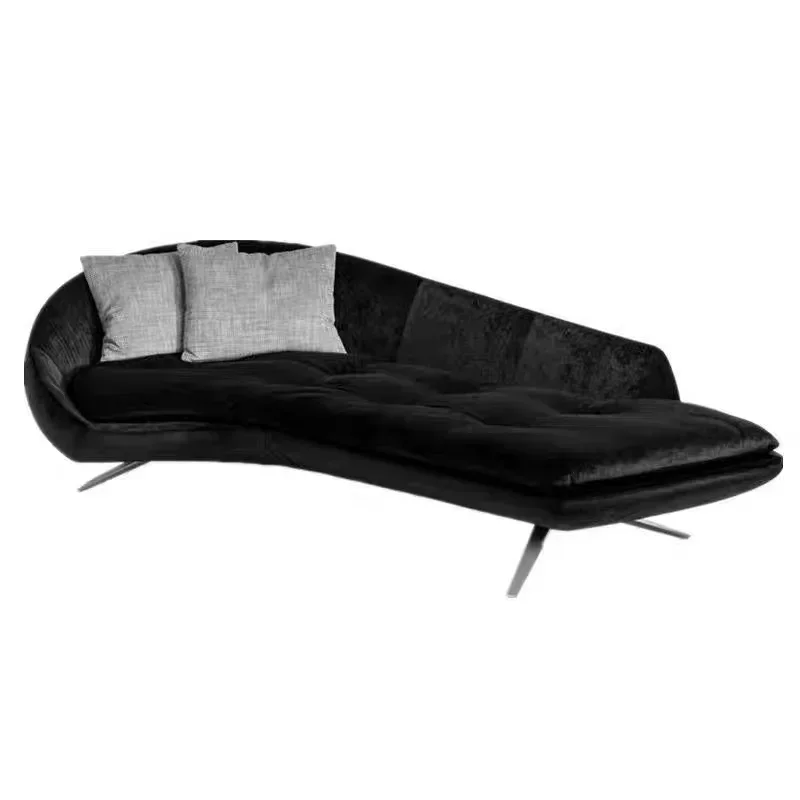 

Bedroom curved sofa, light luxury hotel homestay lazy sofa