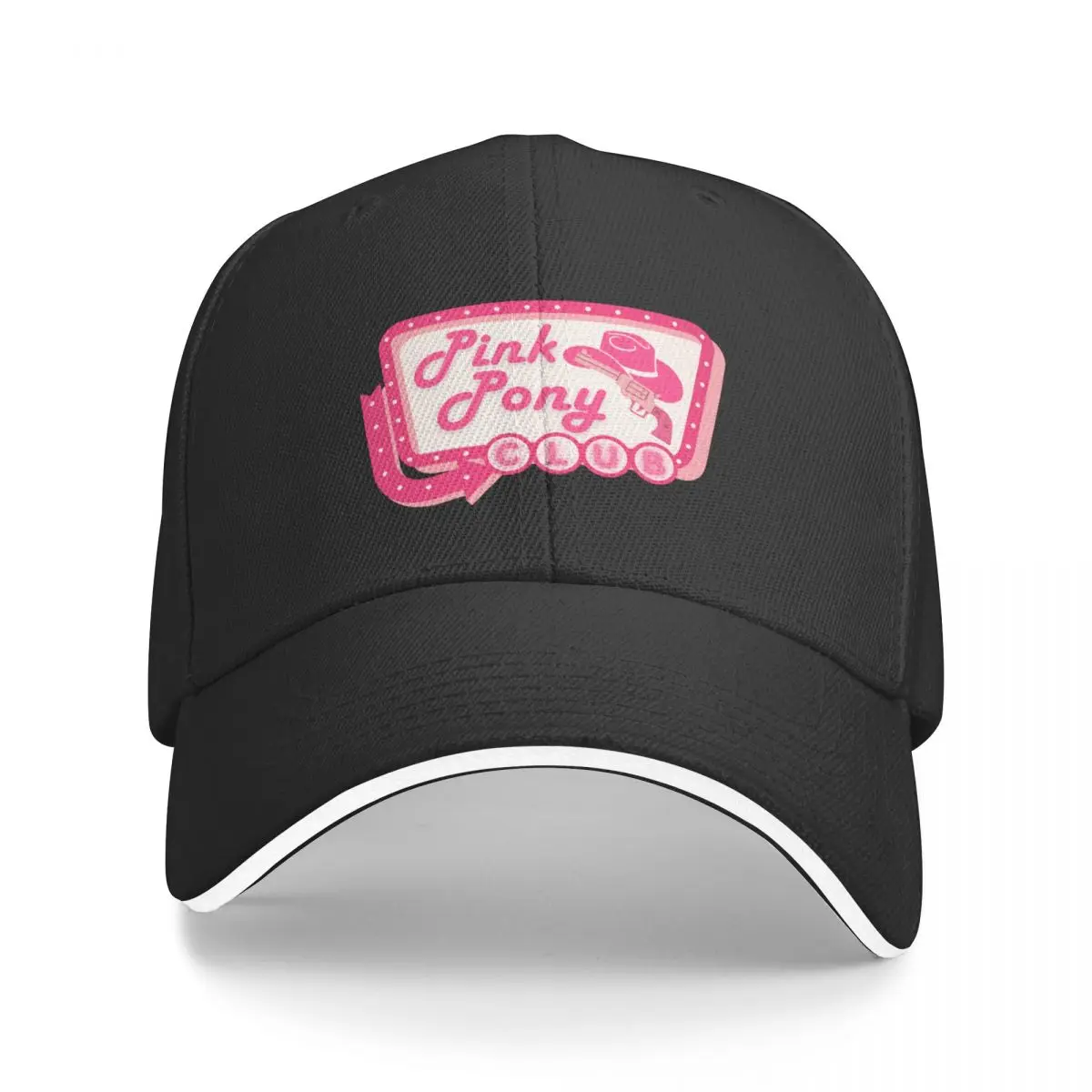 Pink Pony Club Sign Baseball Cap Thermal Visor New In The Hat Wild Ball Hat Women Beach Fashion Men's