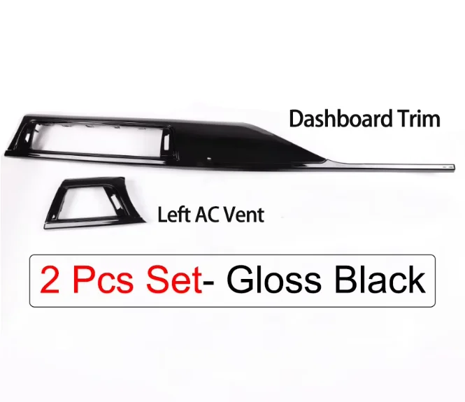 F30 F31 F32 F33 F34 F35 F36 F80 F82 F83 F84 Glänzend schwarz Ersatz-Auto-Innenverkleidungen Armaturenbrett-Türabdeckung für BMW 3 4 Serie