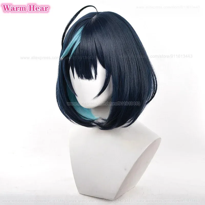Zizi 2025 لعبة ES ساجيري Esu الاصطناعية أنيمي قصيرة 35 سنتيمتر مزدوجة لهجة اللون شعر مستعار تأثيري مقاومة للحرارة الشعر هالوين شعر مستعار للحفلات +