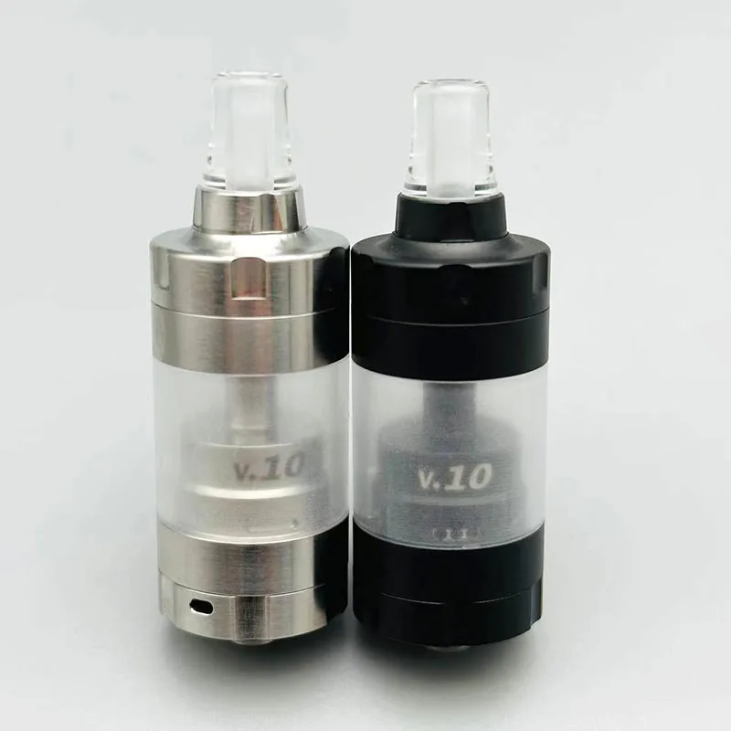 DSX BY-Ka V10 MTL średnica RTA Atomizer 22mm 316SS z 1.2/1.4/1.7mm pojedyncza cewka zbiornik do e-papierosa do 510 gwintów Vape