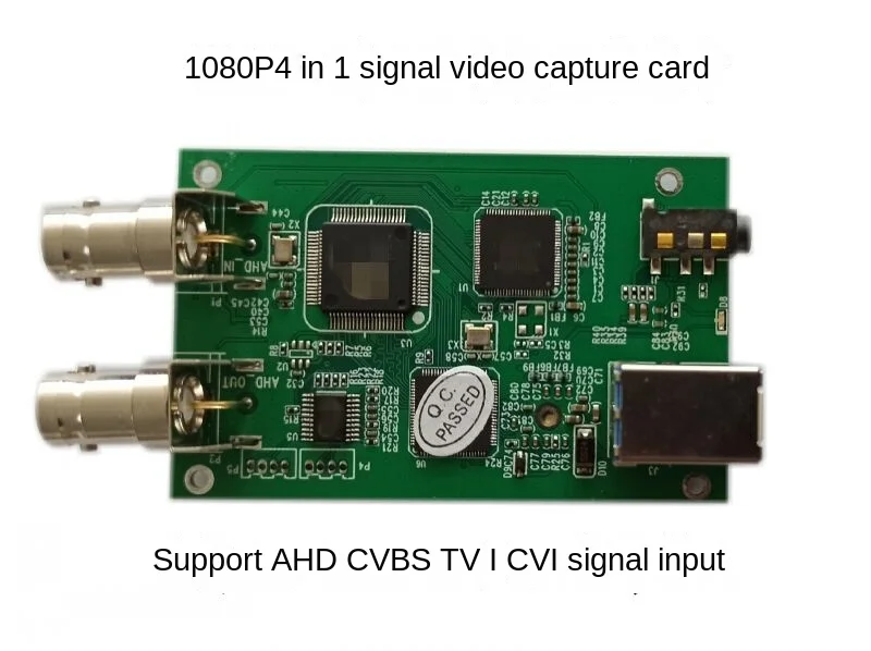 Imagem -04 - Bnc para Captura Usb Ahd Tvi Cvi Cvbs para Usb Placa de Captura Pcb Ahd para Usb Tvi para Ucb Cvi para Usb. 4-em1