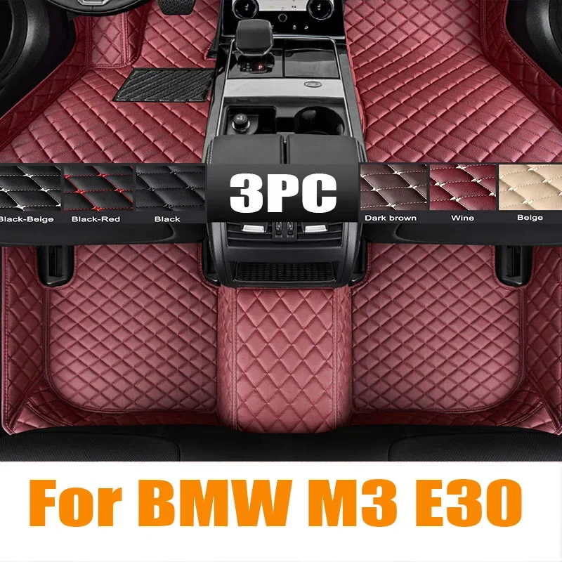 Tappetino per auto per BMW M3 E30 1986 ~ 1991 5 posti tappetini in pelle Coupé copertura completa
