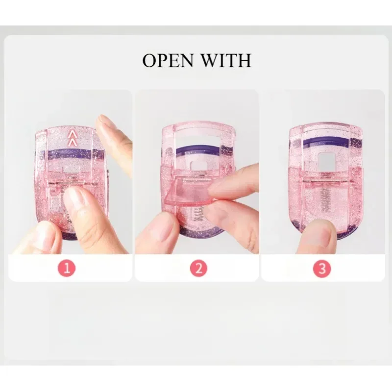 10PCS Professional Mini Eyelash Curler Portable Eye Lashes Curling Clips Cosmetic Cute Cat Paw Small Portable Eyelash Clip