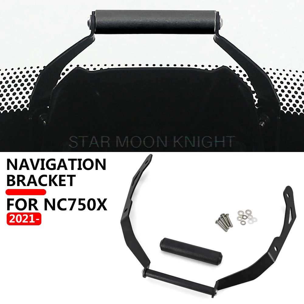 

Motorcycle Accessories For Honda NC750X NC 750 X 2021 - GPS SMART PHONE Windshield Navigation GPS Plate Bracket Adapt Holder