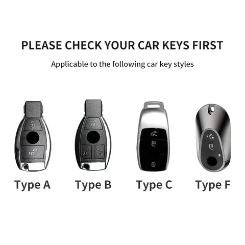 Coque de clé de voiture en cuir pour Mercedes Benz, A, C, E, S, G, Classe CLE, CLA, GLC, W177, W205, W213, W222, X167, Juste de clé à distance