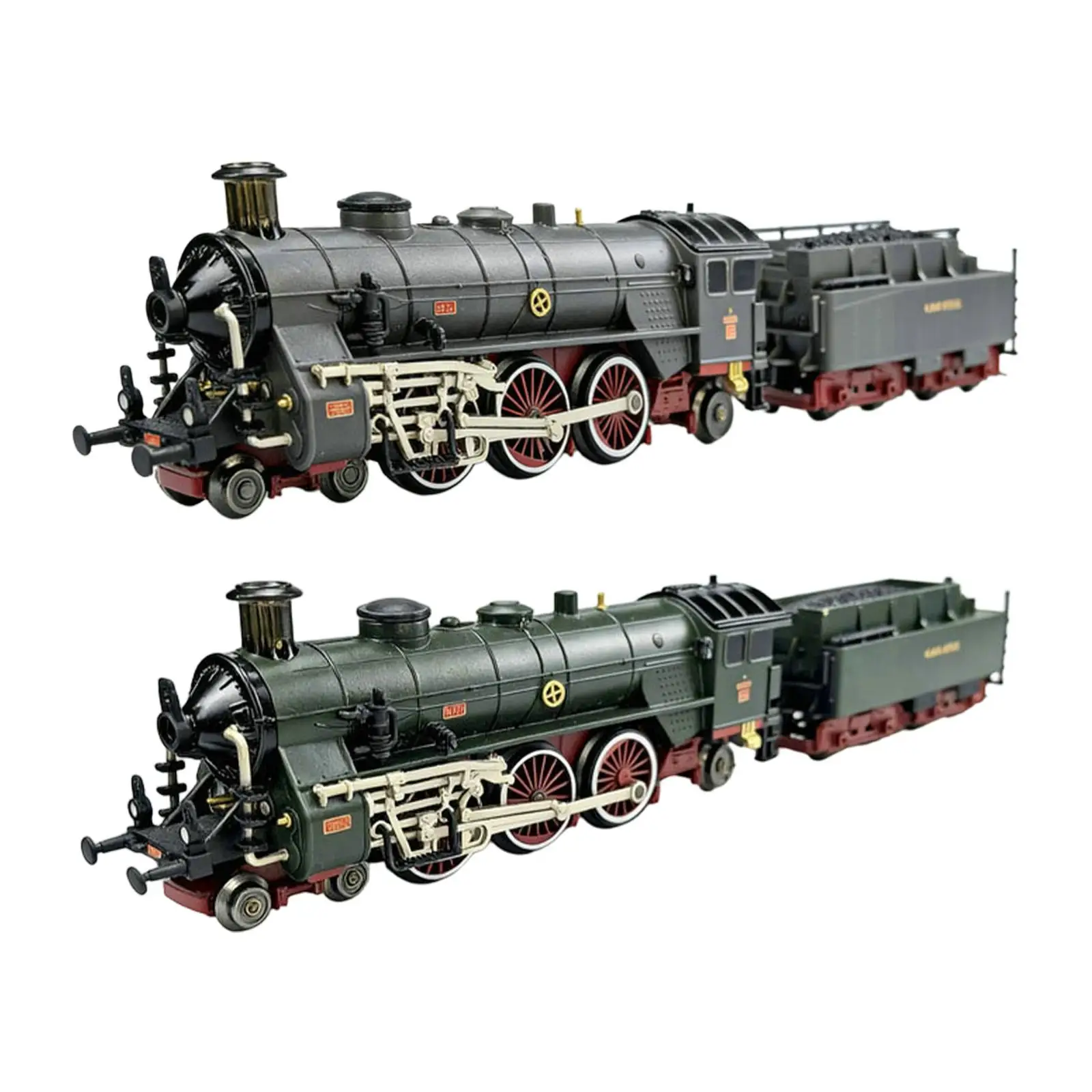 Electric Alloy Locomotive Model Train Toy with Real Smoke and Sound for Boys Girls Birthday Holiday Gift