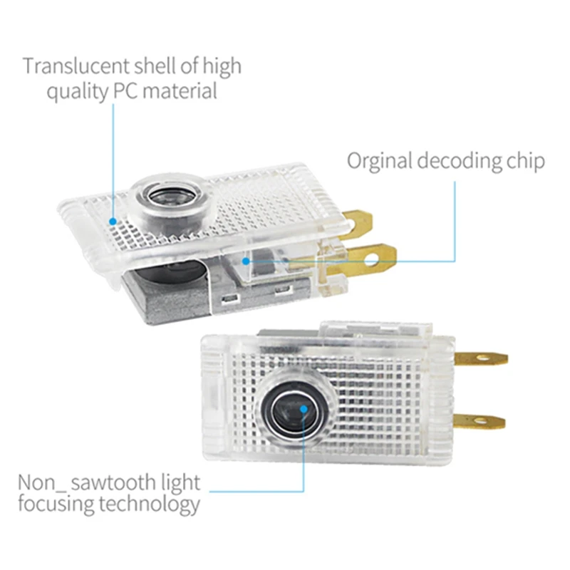 2 قطعة مصباح إشارة LED باب السيارة العارض شبح الظل أضواء اكسسوارات لأوبل أسترا j g إنسيجنيا كورسا d فيكترا c زافيرا السيارات #4