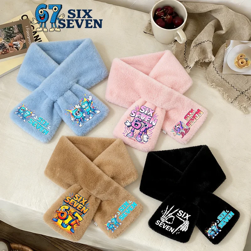 

Steal A Brainrot Scarf Cartoon Print Cute Neck Wrap Winter Warmth Scarfs Kawaii Six Seven Neckerchief Boys Girls Birthday Gifts